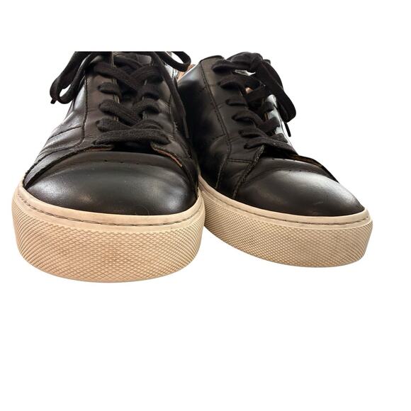 Greats Brooklyn The Royale Shoes Size 10.5 Leather Sneakers Preppy Casual Black main image 5